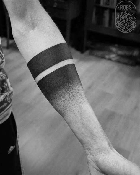 arm stripe tattoo